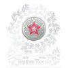 2023 Festive Florals - Single Colours - Christmas tree decorations