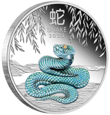 Australian Lunar Series III 2025 Year of the Snake 1oz Silver Coloured Proof Coin