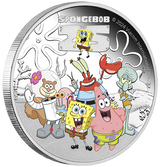 Spongebob & Friends 2024 1oz Silver Proof Coloured Coin