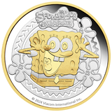 2024 SpongeBob SquarePants 2oz Silver Proof Gilded Coin