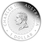 Great Southern Land 2024 1oz Silver Proof Chrysoprase Coin