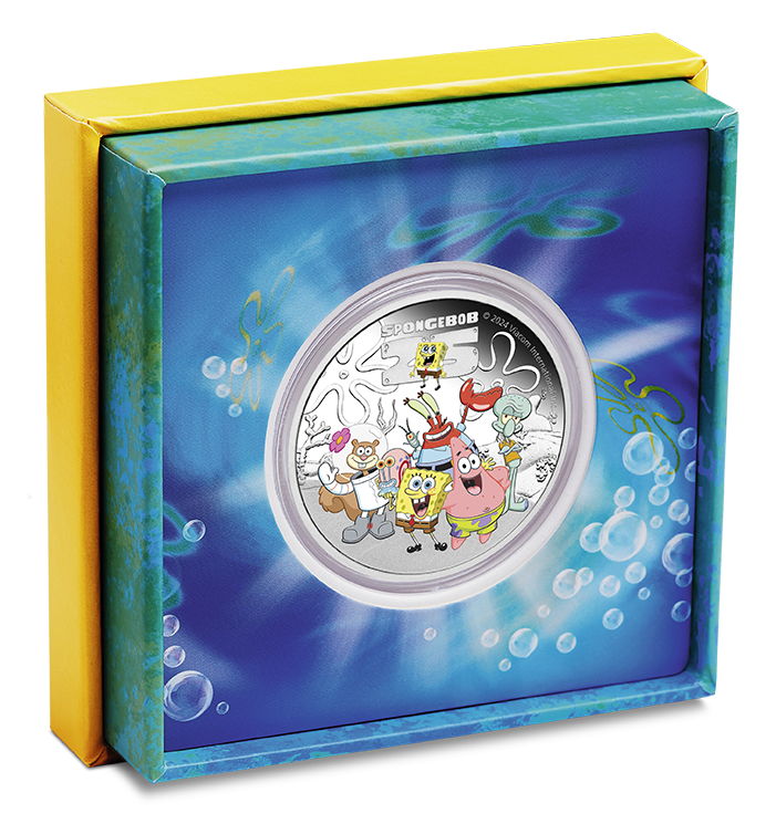 Spongebob & Friends 2024 1oz Silver Proof Coloured Coin