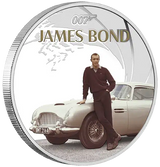 2024 James Bond Sean Connery - 1oz Silver Coloured Proof Coin