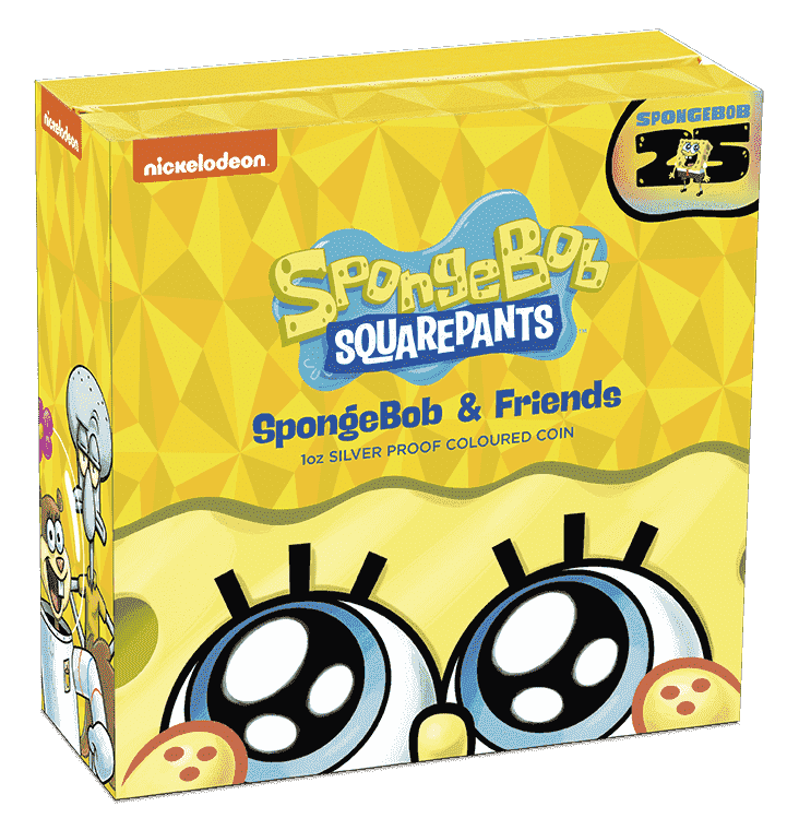 Spongebob & Friends 2024 1oz Silver Proof Coloured Coin