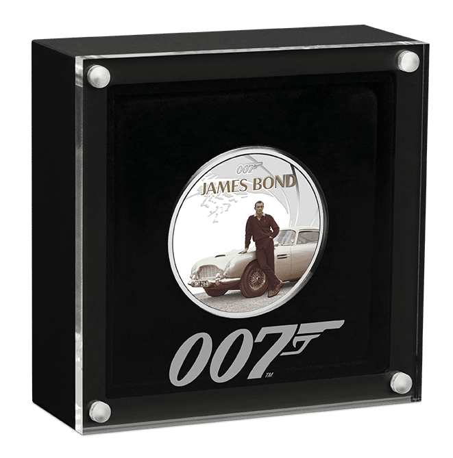 2024 James Bond Sean Connery - 1oz Silver Coloured Proof Coin