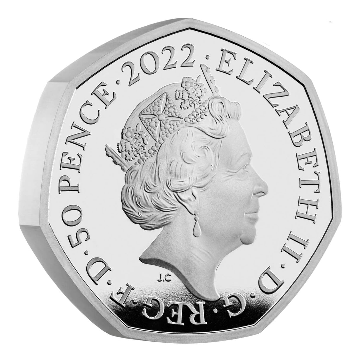 2022 The 100th Anniversary of Our BBC UK 50p Silver Proof Piedford Coin