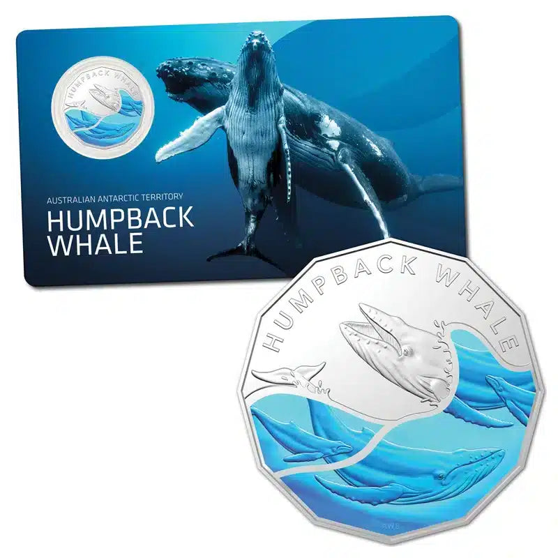 2023 50c Australian Antarctic Territory - Humpback Whale UNC