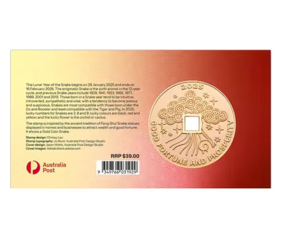 2025 Christmas Island Lunar New Year of the Snake PMC