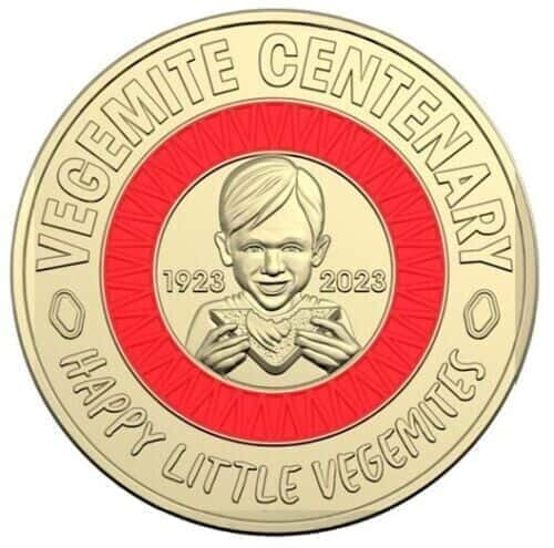 2023 $2 dollar Vegemite Centenary Red -CIRC