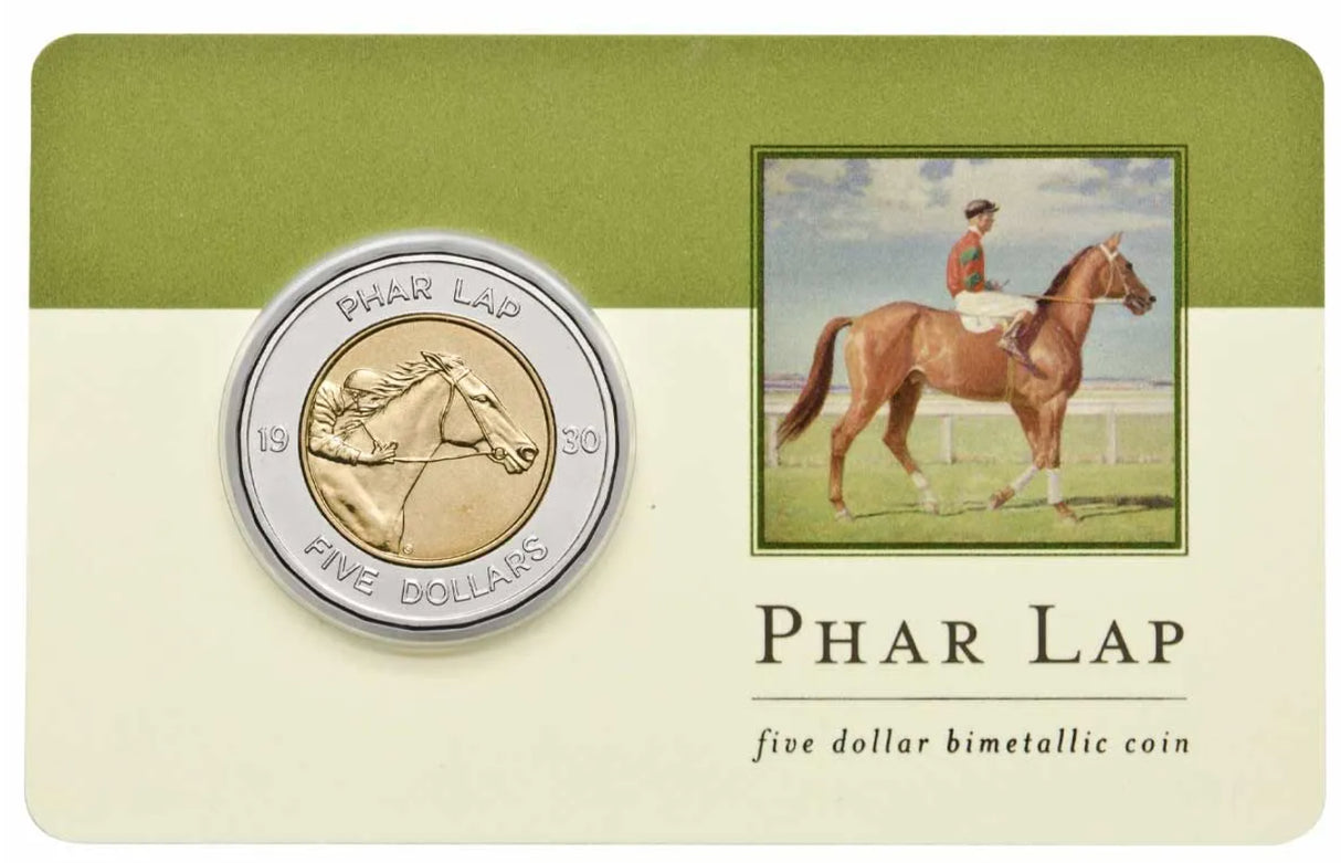 2000 $5 Phar Lap Bimetallic Coin