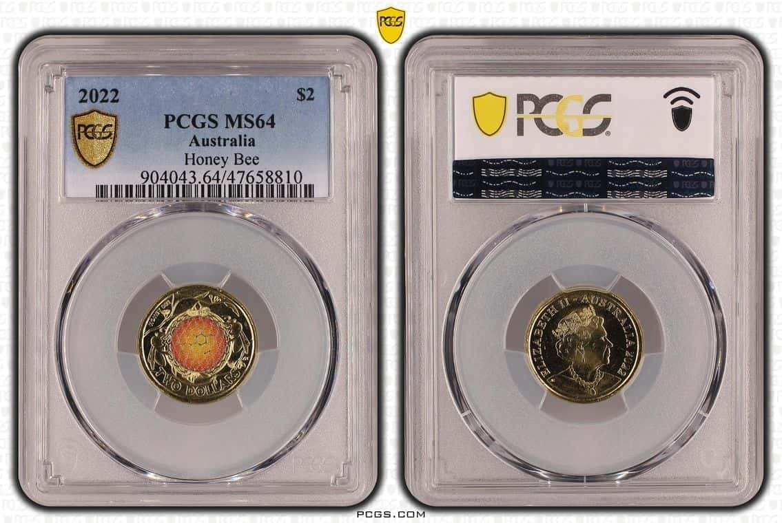 2022 MS64 $2 Honey Bee PCGS Graded