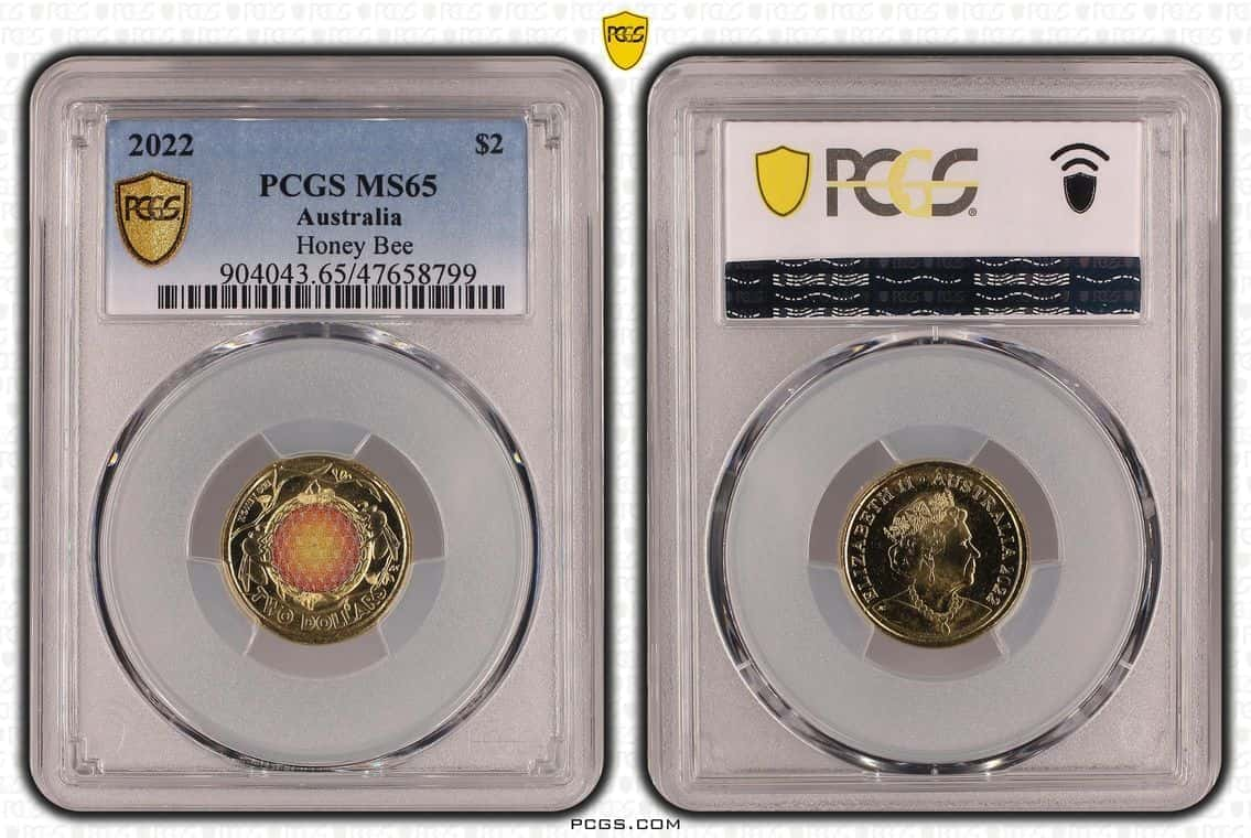 2022 MS65 $2 Honey Bee PCGS Graded