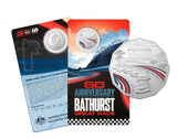 2023 Bathurst 60th Anniversary Coloured 50c Carded Coin