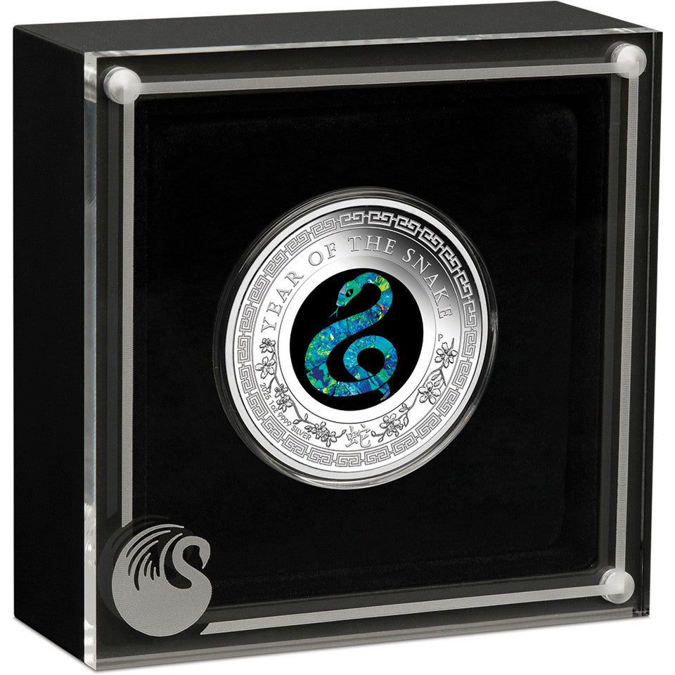 Australian Opal Lunar Series 2025 Year of the Snake 1oz Silver Proof Coin