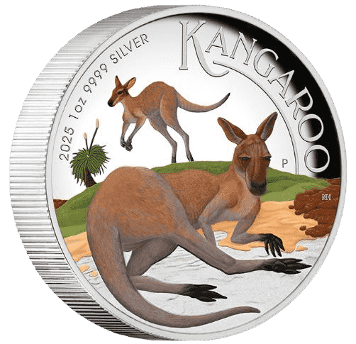 Australian Kangaroo - 2025 1oz Silver Proof High Relief Coin