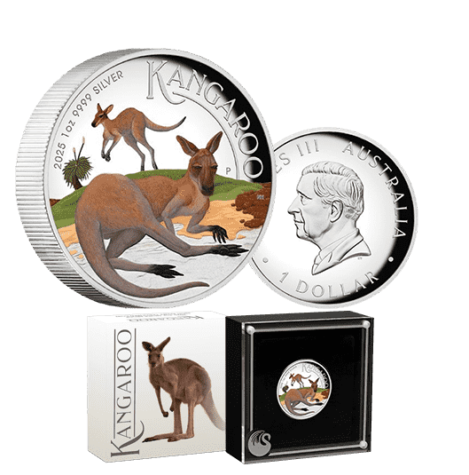 Australian Kangaroo - 2025 1oz Silver Proof High Relief Coin