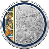 2021 Animalia 35th Anniversary 20c Coloured UNC Coin