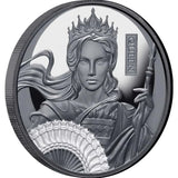 Chess Queen 2025 $1 1oz Silver Black Proof Coin