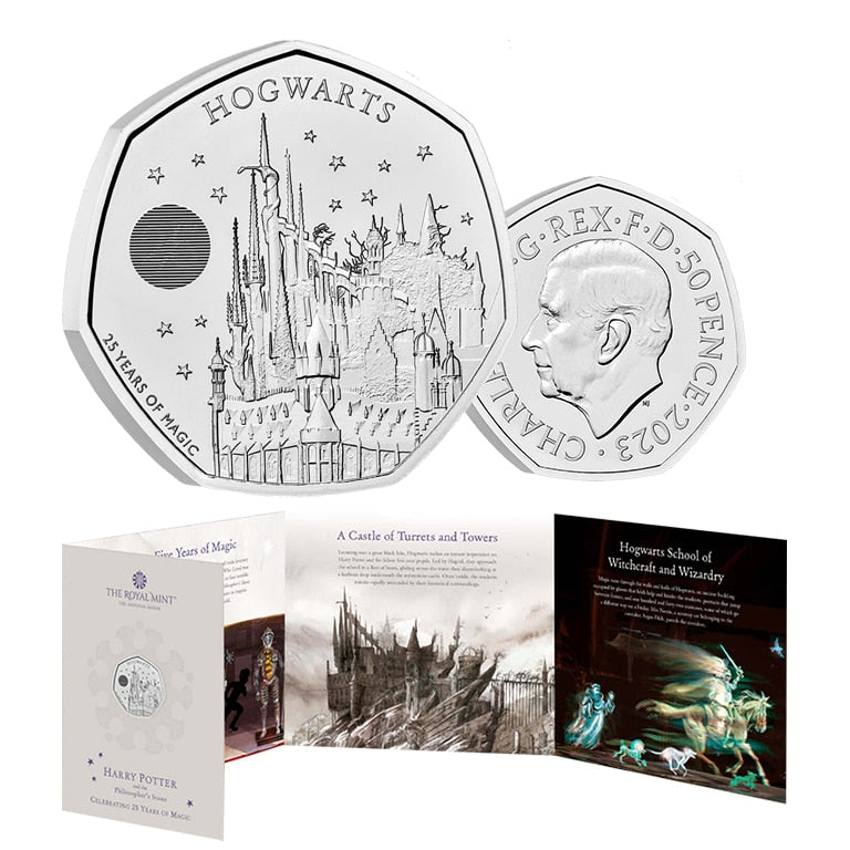 2023 50p Hogwarts School BUNC Coin