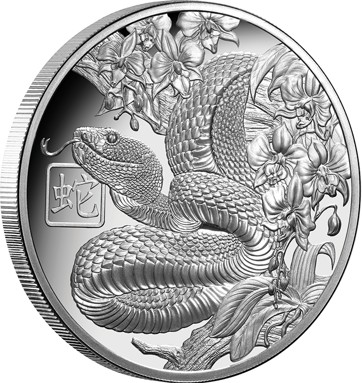 Lunar Year of the Snake 2025 $1 1oz Silver Proof Coin