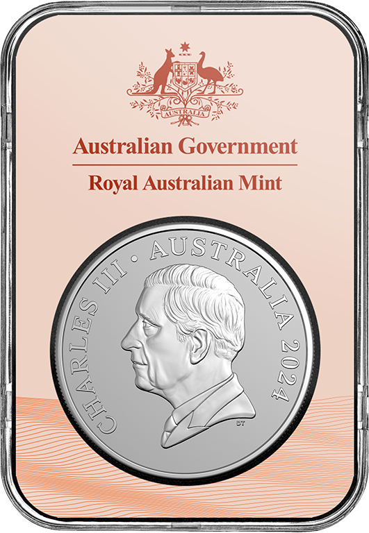 2024 $1 Kangaroo Series Desert Life 1oz Silver Frosted UNC