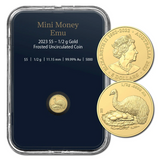 2023 $5 Mini Money Emu 0.5g Gold Frosted UNC