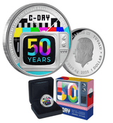 2025 $1 Colour TV in Australia 50th Anniversary 1oz Silver Proof