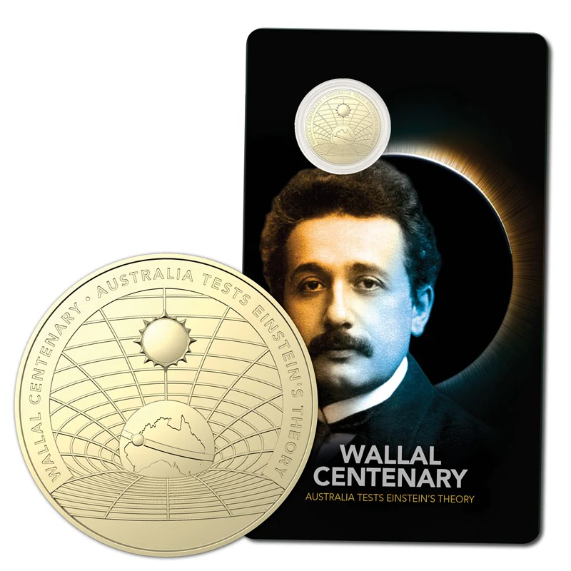 2022 Wallal Centenary $1 Australia Tests Einstein's Theory UNC