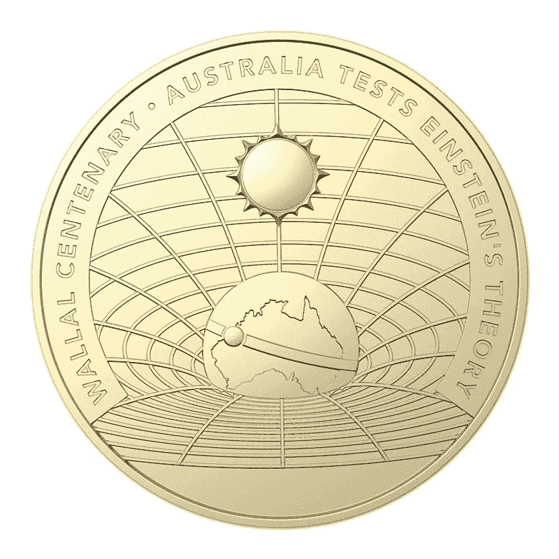 2022 Wallal Centenary $1 Australia Tests Einstein's Theory UNC