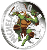 2024 Teenage Mutant Ninja Turtles - Michelangelo 1oz Silver Coloured Proof Coin