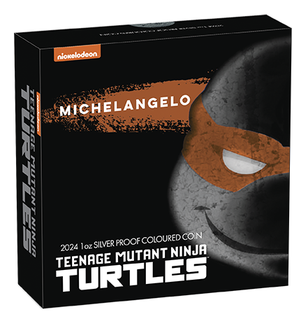 2024 Teenage Mutant Ninja Turtles - Michelangelo 1oz Silver Coloured Proof Coin