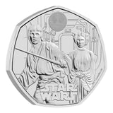 2023 Star Wars Luke Skywalker and Princess Leia UK 50p Brilliant Uncirculated Coin