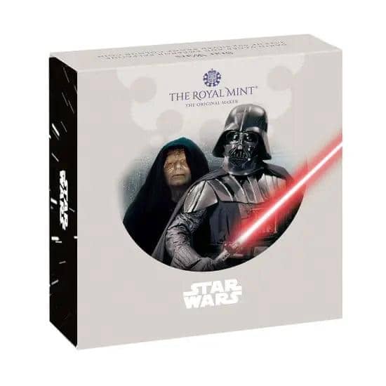 2023 50p Star Wars Darth Vader and Emperor Palpatine Silver Proof Coin