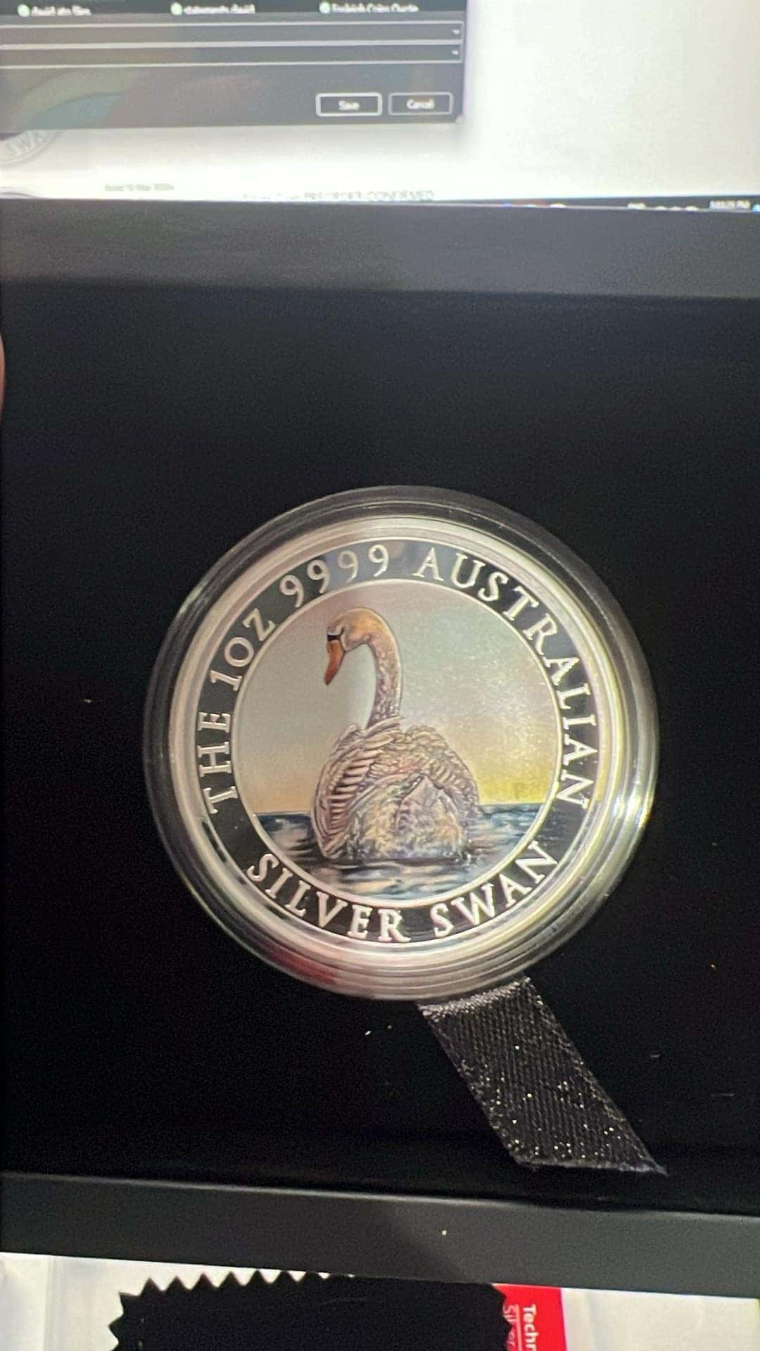 2023 Australian Silver Swan 1oz Silver Coloured Coin