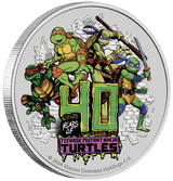 2024 Teenage Mutant Ninja Turtles 1oz Silver Coloured Coin in Card