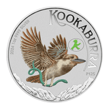 2024 Australian Kookaburra 1oz Silver Coloured Coin with Privymark - World Money Fair (WMF)