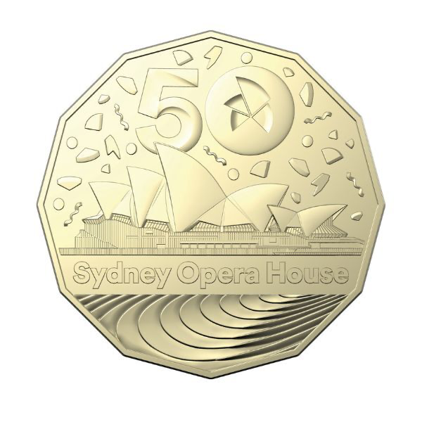 2023 50c 50th Anniversary of the Sydney Opera House Coin UNC