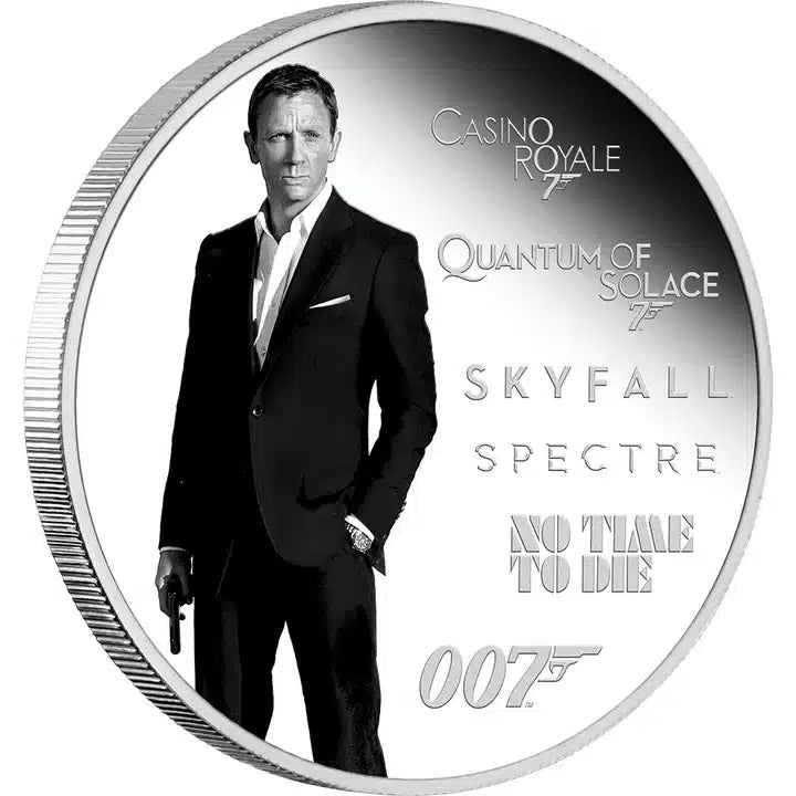 2024 Tuvalu $1 James Bond Legacy Daniel Craig 1oz Silver Proof Coin