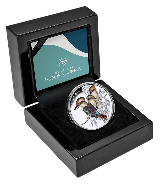 2025 Birds of Australia $1 Kookaburra 1oz Silver Proof Coin (with John Gould Privy Mark)