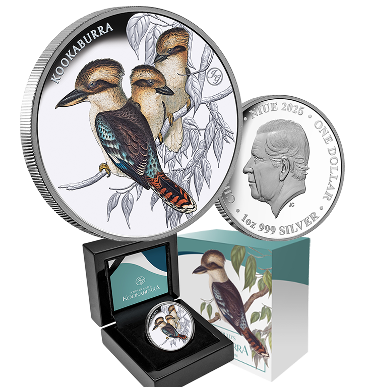 2025 Birds of Australia $1 Kookaburra 1oz Silver Proof Coin (with John Gould Privy Mark)