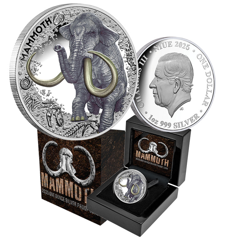 Mammoth 2025 $1 1oz Silver Proof Coin