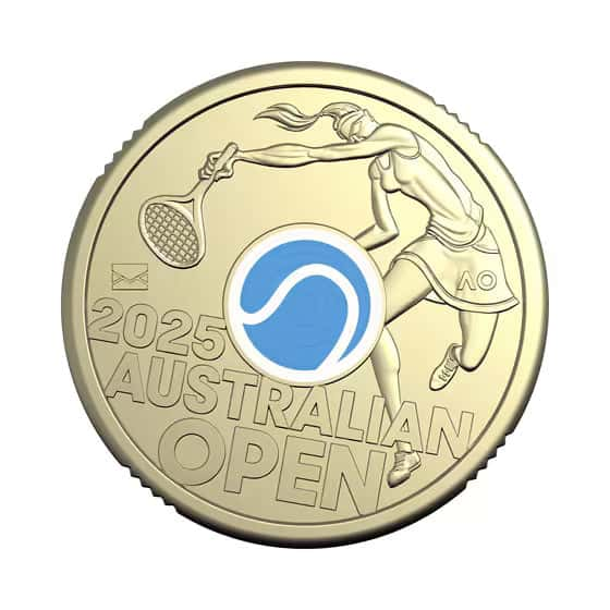 2025 Women’s Australian Open $2 Privy Mark Coin in Folder - Opened